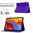 thumbnail image 3 of Case for iPad 10th Gen 10.9" 2022 (A2757, A2777), Classic PU Leather Folio Kickstand Magnetic Closure Slim Fit Cover for iPad 10th Generation with Auto Wake/Sleep Function Embossing - Purple, 3 of 6