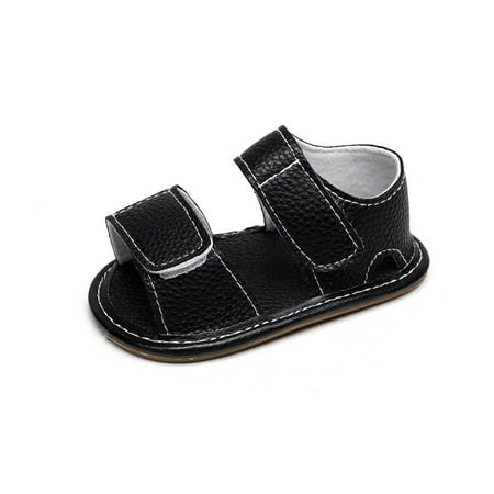 Infant Leather Sandals Outtop Newborn Infant Baby Girl Boy Leather Camouflage Sandals Summer Soft Flat Shoes ()