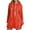 Orange, variant on Womens Long Sleeve Hoodies Drawstring Hood Sweatshirts With Side Slit Pockets Relaxed Fit Daily Outings Stylish Hoodies Dresses
