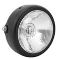 thumbnail image 3 of Faro Delantero De Motocicleta, Carcasa De Aleación Negra Retro, Color Blanco, 3 of 8