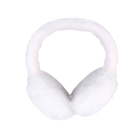 TELOLY Ear Warmer Winter Plush Ear Covers Headwear Outdoor Earmuffs Accessory for Women Girls Winter (White)