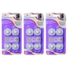 Dreambaby Mini Multi Purpose Latches Adhesive Locks Flexible 2 Count Clear, 3 Pack