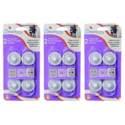 Dreambaby Mini Multi Purpose Latches Adhesive Locks Flexible 2 Count Clear, 3 Pack