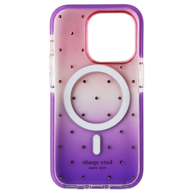 Kate Spade New York iPhone 13 (6.1) Ombre Glitter Hardshell Case -  Shock-Absorbent & Multicolor