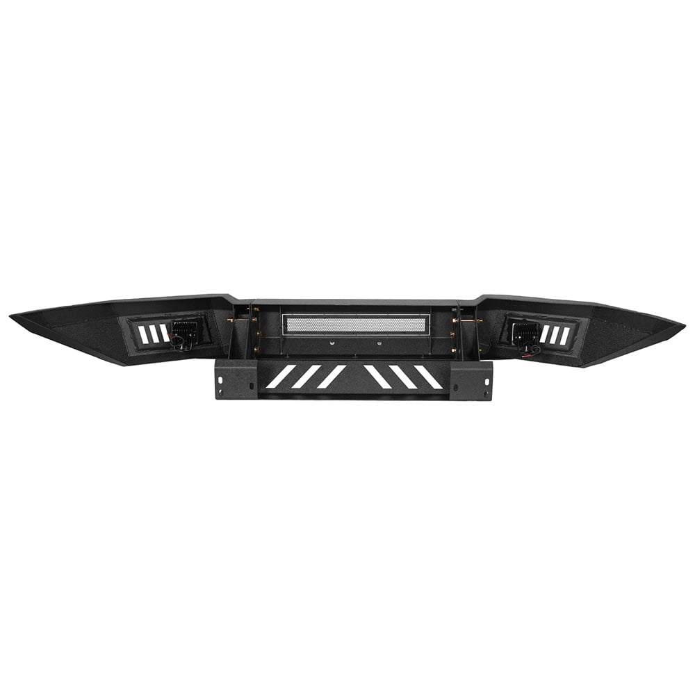 Hooke Road Front Bumper w/ Skid Plate & LED Lights Fit Toyota Tacoma 2005-2011