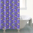 thumbnail image 4 of Purple Cartoon Cat Unicorn Pattern Shower Curtain 72"x72" ,Bathroom Decorative Shower Curtains Set with 12 Hooks,Modern Waterproof Washable Shower Curtain, 4 of 6