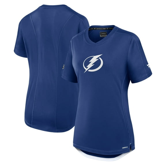 Women's Fanatics Blue Tampa Bay Lightning Authentic Pro Rink Tech T-Shirt