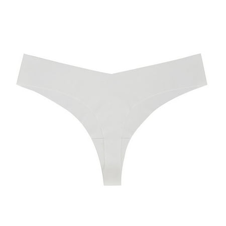 

Aayomet Panties For Women Women Low Rise G String Female T Back Thongs Underwear Ladies Breathable Briefs Girl Lingerie White S