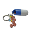 thumbnail image 2 of Capsule Pill Box Pill Pill Box Keychain Pill Box Mini Pill Box Plastic Pill Box Portable Pill Box(2pcs), 2 of 3