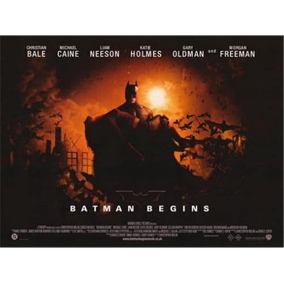 Posterazzi MOV292200 Batman Begins Movie Poster - 17 x 11 in.