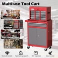 thumbnail image 7 of AIRAJ Tool Chest, Heavy-Duty 7-Drawer Rolling Tool Chest, Red Tool Cabinet on Wheels, 2 in 1 Tool Box for Workshop, Garage, 7 of 7