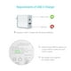 thumbnail image 3 of Cable de carga USB-C trenzado de nailon ckepdyeh para portátiles de 6/5/4/3 pulgadas, 1,5 m, 45 W, 15 V, PD, cable de alimentación, 3 of 6