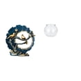 thumbnail image 1 of figurita de chuchería,Adorno,figura,artesanía,escultura,estatua de amor,Acuario de escritorio,Pecera pequeña transparente,pecera,jarrón,mesa,Tanque de peces Contenedor de acuario, 1 of 8