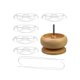 thumbnail image 5 of Porta cuentas de madera, ensartador de cuentas, cuencos para ensartar cuentas, herramienta para hacer joyas Aguja de ojo grande, 5 of 9