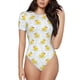 thumbnail image 1 of Balery Yellow Rubber Duck Body de cuello redondo de manga corta para mujer Tops de manga corta Tops básicos-Large, 1 of 7