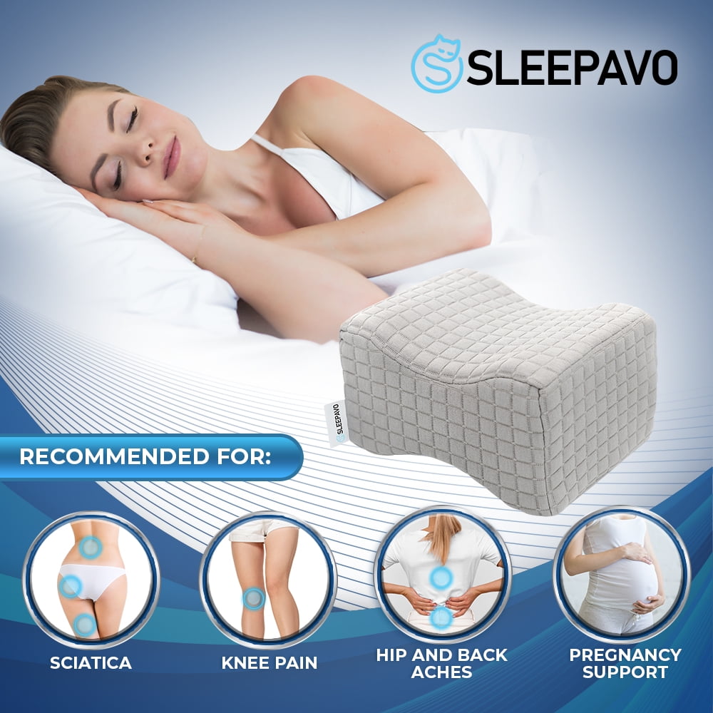 Derila Knee Pillow, Leg pillow for pain relief. Knee cushion for side  sleepers.