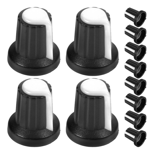 Shisuyan Potentiometer Control Knobs Plastic 20Pcs 0.63X0.59X0.59In