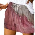 thumbnail image 6 of Haoxianjian Casual Shorts for Women Drawstring Hight Waist Shorts Lightweight Travel Summer Active Loose Short Pants Trendy Dressy Lounge Hot Beach Shorts Multiple pockets S-XXL, 6 of 6