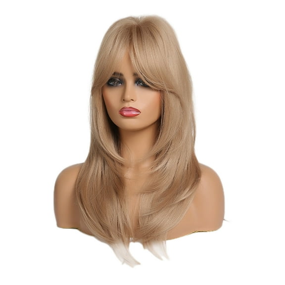 Wig with Bangs, Wigs for Women, Lace Front Wigs Human Hair Pre Plucked 26 Inch Body Lace Front Wigs Frontal Wigs Human Hair Wigs For Women Glueless Wigs Human Hair Pre Plucked