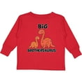 thumbnail image 3 of Inktastic Big Brothersaurus with Cute Sibling Dinosaurs Boys Long Sleeve Toddler T-Shirt, 3 of 5