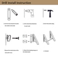 thumbnail image 3 of Coofit Wall Clothes Hanger Retractable Folding Wall Mounted Clothes Rack Coat Rack, 3 of 8