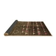 thumbnail image 2 of Ahgly Company Indoor Round Oriental Brown Industrial Area Rugs, 4' Round, 2 of 4