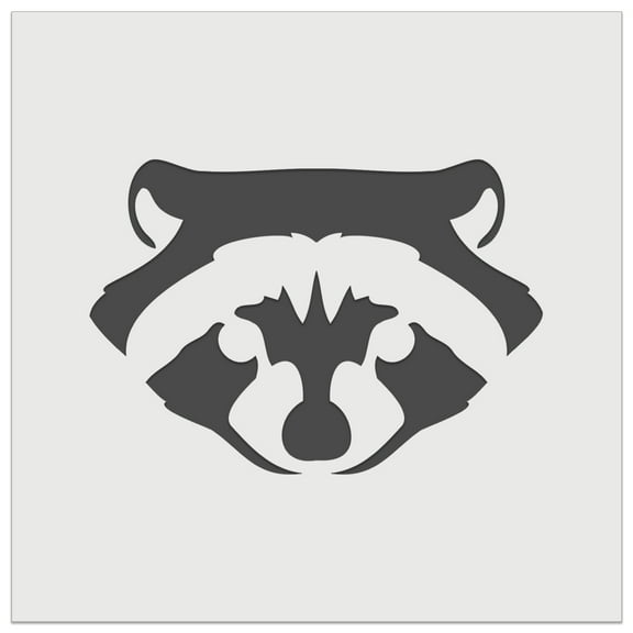 Raccoon Trash Panda Head DIY Cookie Wall Craft Stencil - 5.5 Inch