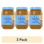 (3 pack) Gerber 3rd Foods Baby Food, Turkey Pasta Bake, 6 oz Jar