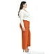 thumbnail image 3 of Pantalon de pierna ancha Roman Fashion /Tallas Extras, 9202 (Chedron) naranja oscuro 42, 3 of 7