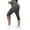 Black, variant on Tqyyweavej Women's Classic Faux Denim Capris Stretchy Side Slit Workout Jeans Pants Pull On Solid Color Yoga Leggings for Women S-2XL