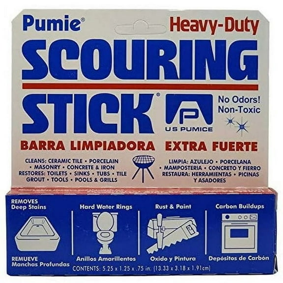 Pumie Heavy Duty Pumice Scouring Stick, 5.25x1.25x0.75 Pack of 1