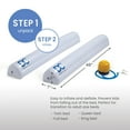 thumbnail image 4 of Delta Children Inflatable Bed Rails for Toddlers & Kids with Foot Pump (2 Pack) - Leak-Proof Portable Guardrails Great for Travel or At Home, White, 4 of 7