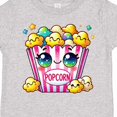 thumbnail image 4 of Inktastic Kawaii Buttered Popcorn Girls Toddler T-Shirt, 4 of 5