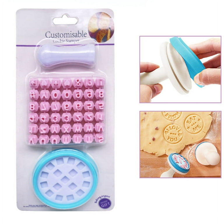 Set, Interchangeable Alphabet Cookie Stamp Set, Customizable Cookie  Stamper, Edible Letters For Cake Decorating, Letter Stamps For Clay, Cookie  Stamp