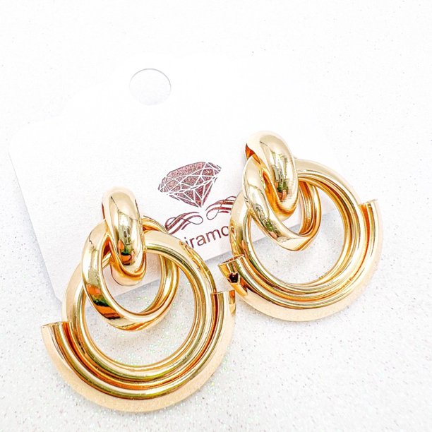Pendientes Clásicos Sencillos y Modernos para Mujer - Oro y Plata Deng Xun unisex