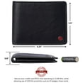 thumbnail image 4 of Alpine Swiss Connor Executive Bifold Wallet | Business Passcase for Men | Premium Leather | Dual ID Windows | RFID Blocking | Gift Box Included, 4 of 7