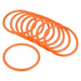 thumbnail image 1 of Unique Bargains 8.5cm Plastic Carnival Ringtoss Rings Hoop Party Favor Game, Orange 24 Pack, 1 of 5