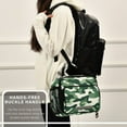 thumbnail image 6 of FORMRS Student Lunch Bag Insulated Reusable Cooler Box with Zipper Pockets, Light Green Camouflage Design, 6 of 9
