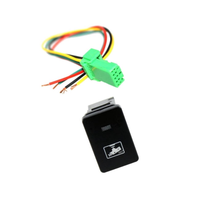 serony 4-Pole Push Button Switch for Enhanced Performance Driving Recorder Symbol Recorder Pattern 1Set