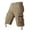 Khaki, variant on WIZUTIZ Cargo Shorts for Men Stretch Waist 7 Inch Cotton Short Workout Pants Loose Casual with Multi Pockets Fashion 2026