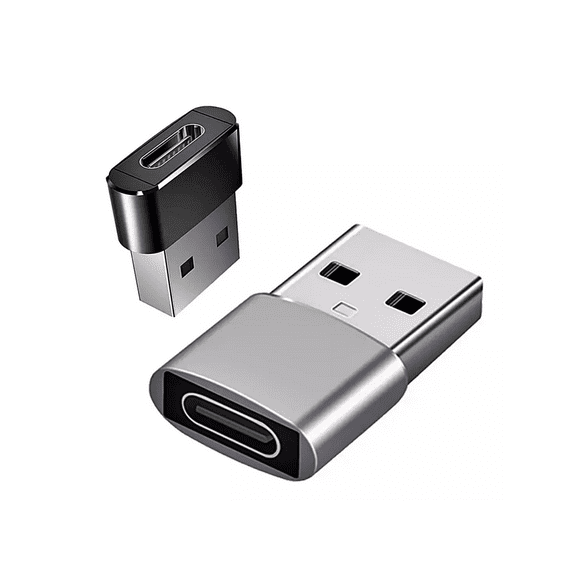 2 Adaptadores Usb Tipo C Hembra Usb Macho Carga Rápida Datos