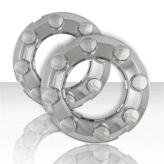 Set of 2 Rear Chrome ABS Center Caps for 2005-2009 Ford F-150