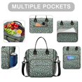 thumbnail image 2 of Green and Dark Green Giraffe Pattern Womens Lunch Box for Work,Insulated Large Lunch Bag for Tween and Teen,Loncheras Para Mujer,Leakproof Adult Lunch Bag for Work,Beach,Travel,Picnic,Camping, 2 of 7