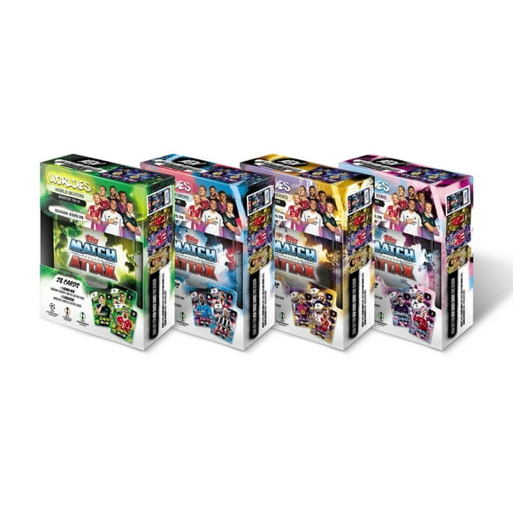 2025-26 Topps Match Attax Champions League Cards - Mini Tin 4-Pack Set (128 Cards + 12 LE)