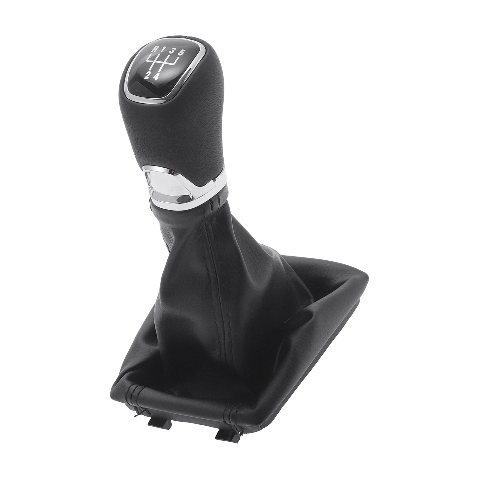 Unique Bargains Gear Shifter Knob with Cover for Skoda Octavia 3 2012-2021, Plastic 5 Speed Manual Stick Shifter Knob