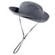 thumbnail image 5 of Sombrero para el , ancha, cordón ajustable, gorra de pesca transpirable estilo occidental, sombrero de cubo de verano para senderismo, camping, Gris, 5 of 8