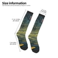 thumbnail image 2 of Naloa Peaceful Deer Lily Pond Knee Socks, High Socks Long Stretchy Sock Women Knee High Stocking, Long Socks for Women, 2 of 6