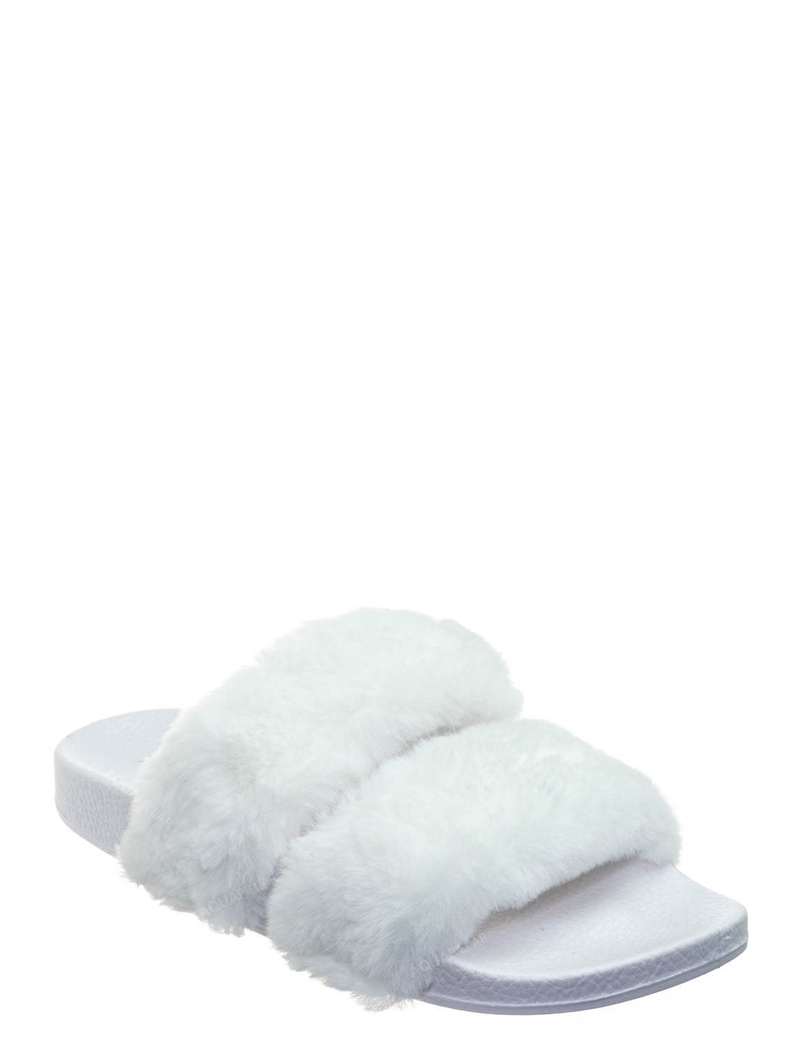 double strap footbed sliders