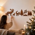 thumbnail image 6 of Fwttom Christmas Wall Decor with LED Lights Wooden Xmas Ornaments Wall Lights Christmas Decorations Indooor for Holiday Home Decor, 6 of 8