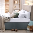 thumbnail image 4 of Faldón de cama Utopia Bedding California King de microfibra gris, 4 of 6